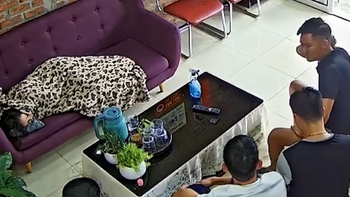 Chủ tiệm khóc thét khi check camera thấy khách ngồi đầy quán ngắm nhân viên đang ngủ