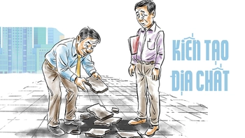 Đá vỉa hè vỡ nát là do kiến tạo địa chất