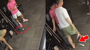 Thấy bạn làm rơi tiền thanh niên 'hành động' chỉ trong một bước chân