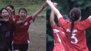 Nữ cầu thủ có màn ăn mừng cực ngầu khi sút phạt thành công