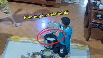 Mở nồi cơm điện quên bật nút, cháu hồn nhiên hỏi ‘Nay ăn cháo hả dì?’