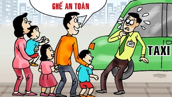 Tài xế taxi bớt một mối lo về trang bị ghế ngồi cho trẻ em