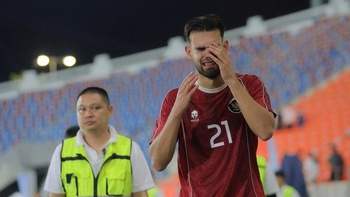 ‘Ngoại binh’ của U22 Indonesia bật khóc khi bị loại ở SEA Games 33