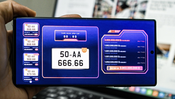 Niêm yết hơn 2,5 triệu biển số xe để đấu giá, năm nay đã thu 5.200 tỉ