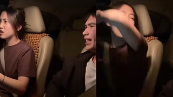 Chồng bị quát không trượt phát nào khi dạy vợ lái ô tô