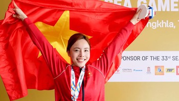Ngắm bộ ảnh 'hoa khôi bắn súng' Phí Thanh Thảo tại SEA Games 33
