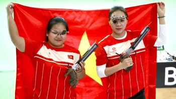 Bảng xếp hạng huy chương bắn súng SEA Games 33: Việt Nam số 1