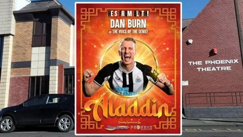 Fan Newcastle ‘phát cuồng’ khi Dan Burn tham gia hài kịch Aladdin