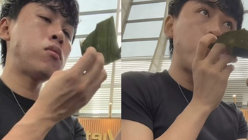 Cố ăn 130 cái bánh bột lọc ở sân bay vì không được mang sang Nhật và cái kết