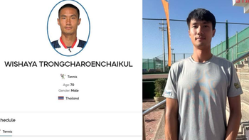 Web SEA Games nhầm lẫn biến tay vợt Thái Lan từ 30 thành 70 tuổi