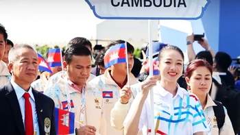 Thái Lan điều tra vụ VĐV Campuchia mặc áo logo sòng bạc dự SEA Games 33