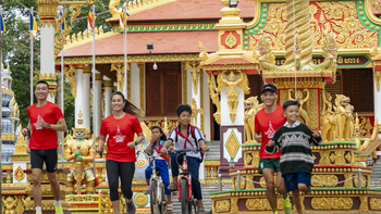 Vừa chạy marathon băng đồng vừa khám phá văn hóa Khmer