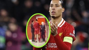 Fan Liverpool sốt vó khi Van Dijk 'thân mật' với chủ tịch PSG