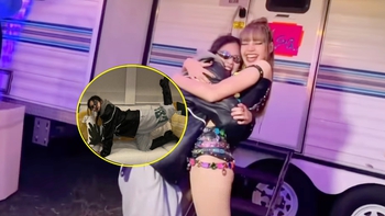 Jennie lầy lội cosplay dáng nằm kinh điển của Lisa