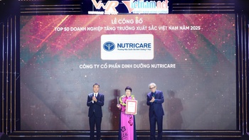 Nutricare tiếp tục vào Top 50 doanh nghiệp tăng trưởng xuất sắc