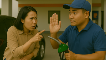 Tranh cãi: Ô tô đi đổ xăng, khách hay nhân viên trạm xăng phải mở nắp bình?