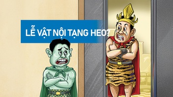 Sơn Tinh, Thủy Tinh và lễ vật... nội tạng heo