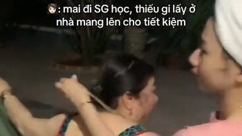 Cô gái không một động tác thừa khi mai đi học 'mẹ bảo thiếu gì lấy đó'