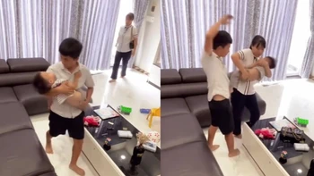 Chồng lươn lẹo bật chế độ ‘đau khổ’ khi thấy vợ về