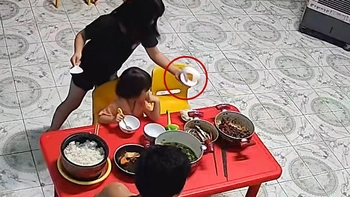 Bé gái đứng hình khi vỡ bát cơm theo cách không thể ngờ
