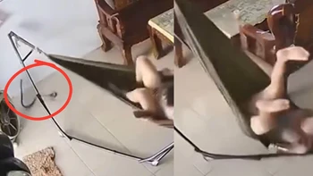Thanh niên xăm trổ hú hồn khi thấy 'bé Na' vào thăm nhà