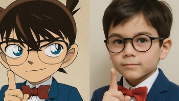 Dàn nhân vật Conan 'hóa người thật' gây sốt giữa trào lưu AI