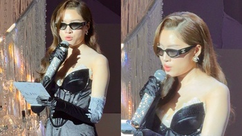 'Độc lạ' MC Thanh Thanh Huyền đeo kính đen vẫn đọc kịch bản trôi chảy