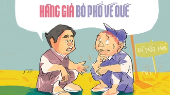 Hàng giả bỏ phố về quê?