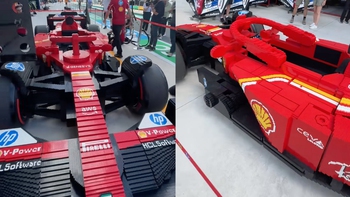 Fan phát cuồng với xe Ferrari F1 được làm từ 400.000 mảnh lego