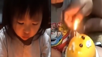 Khi bạn thèm ăn bánh sinh nhật mà bố lại bắt hát