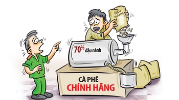 Cà phê dỏm nhưng được cái 'chính hãng'