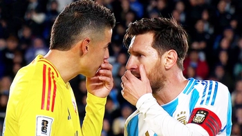 Lionel Messi và James Rodriguez che miệng cãi nhau vẫn bị ‘bóc mẽ’