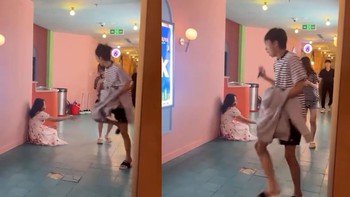 Thanh niên sảng hồn khi bị 'ma nữ' khều chân