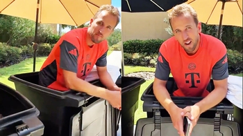 Harry Kane ngâm đá trong thùng rác chuyên dụng tại FIFA Club World Cup