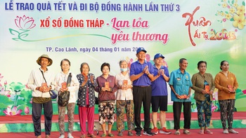 Xổ số Đồng Tháp 10 năm đồng hành cùng hàng ngàn học sinh