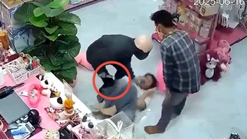Nữ nhân viên ở Bình Phước la hét khi tên cướp cầm dao khống chế, cướp tiền