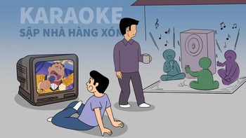 Hát karaoke làm sập nhà hàng xóm