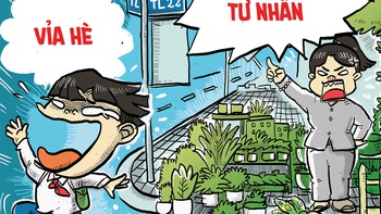 Tưởng là shop bán cây cảnh hóa ra vỉa hè... tư nhân