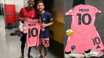 Dembele khoe ‘lột’ hết đồ của Messi tại FIFA Club World Cup