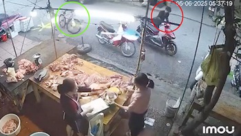 Thanh niên 'đổi xe đạp lấy xe máy' của người phụ nữ đi mua thịt