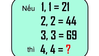 Hai câu đố toán học rèn luyện trí não