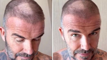Fan cười nghiêng ngả khi Beckham tự ‘ra tay’ với mái tóc của mình