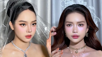 Hoa hậu Thanh Thủy và Ngọc Châu đu trend làm 'búp bê sống'