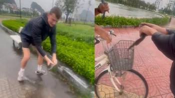 Anh Tây bắt được cá lóc vượt cạn, gặp ngay ông chú xin về 'phóng sinh'