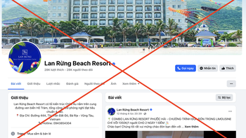 Lại ‘sập bẫy’ lừa đảo mạo danh resort, nhận đặt phòng trên Facebook