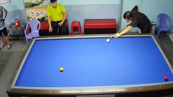 Siêu phẩm bida rùa 5 băng khiến đối thủ đứng hình