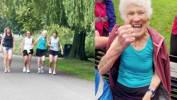 Cụ bà U100 lập kỷ lục chạy bộ 5 km sau khi thay van tim