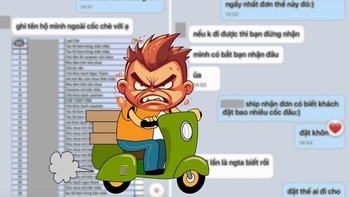 Shipper 'xanh chín' với khách đòi ghi tên từng người lên 30 ly chè