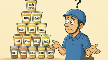 Nhân viên yêu cầu shipper ghi tên lên 30 ly chè bị tạm đình chỉ