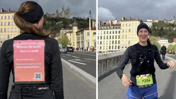 Mang CV trên lưng chạy marathon, cựu sinh viên tìm được việc làm